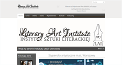 Desktop Screenshot of literaryartinstitute.com